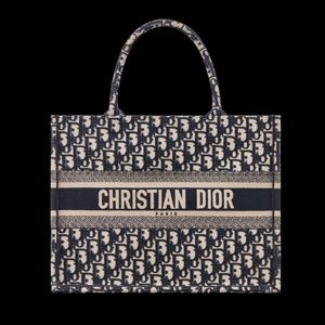Blue Dior Oblique Medium Book Tote